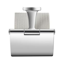 Держатель для туалетной бумаги Duravit Starck T, с крышкой, настенный, металлический, форма округлая, для рулона туалетной бумаги, в ванную/туалет, цвет хром, к стене