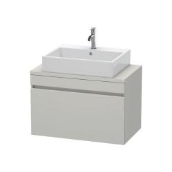 Тумба под раковину для консоли/столешницы Duravit DuraStyle 80х54,8х51,2 см, подвесная, ДСП, цвет: бетонно-серый, 1 выдвижной ящик, прямоугольная