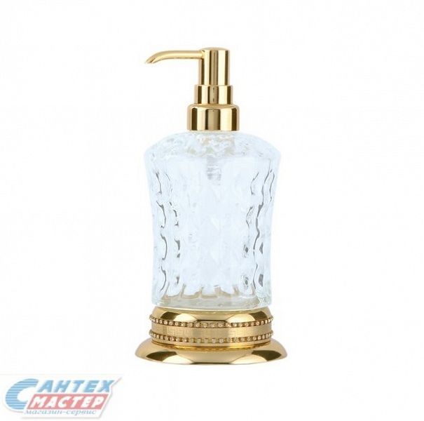 Дозатор для жидкого мыла Boheme Imperiale настольный золото 10410