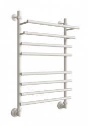 Полотенцесушитель Двин F Primo 80/50, водяной (1"-3/4"-1/2" К3  белый), универсальное подключение, нержавеющая сталь, настенный, форма лесенка, цвет белый, к отоплению и ГВС, для отопления, обогрева в ванной