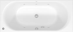 Ванна Duravit D-Neo 180х80 см гидромассажная, встраиваемая, акриловая, цвет: белый, с ножками/сливом-переливом, без фронтальной панели, прямоугольная, с системой гидромассажа Jet Project, с двумя наклонами для спины