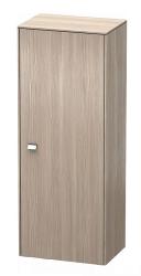Пенал Duravit Brioso R, 27х19,6х91,1 см, подвесной/напольный, (правый), с дверцей/одностворчатый, с полкой, со стеклянными полками, цвет: сосна серебристая/хром, в ванную комнату