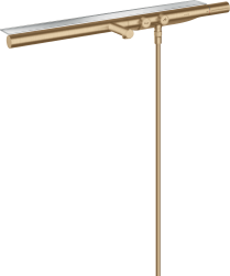 Смеситель для ванны Axor ShowerSolutions 800, термостатический, внешнего/наружнего монтажа, настенный, неповоротный, латунный/стеклянный, длина излива 17,5 см, цвет шлифованная бронза, без душевого шланга/лейки