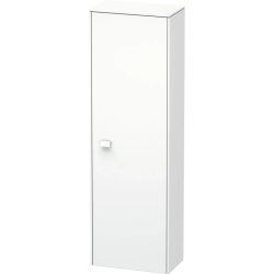 Пенал Duravit Brioso R, 42x24x133 см, подвесной, (правый), с дверцей, с полкой, со стеклянными полками, цвет: белый матовый, в ванную комнату