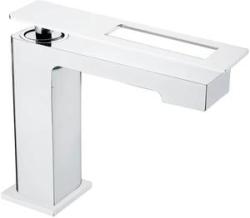 Смеситель для раковины/умывальника Boheme Q, однорычажный, неповоротный, керамический, длина излива 132 мм, латунь, цвет хром