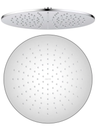 Верхний душ Aquatek AQ2079CR круглый, 1 режим, размер 300х7 мм, нержавеющая сталь, цвет хром, для душа/ванной, на стену