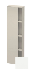 Пенал Duravit DuraStyle, 50x24x180 см, подвесной, (левый), с дверцей, с закрытыми/открытыми полками, цвет: серо-коричневый/белый матовый, в ванную комнату