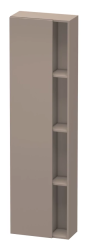 Пенал Duravit DuraStyle, 50x24x180 см, подвесной, (левый), с дверцей, с закрытыми/открытыми полками, цвет: базальт, в ванную комнату