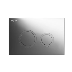 Кнопка смыва Am.Pm ErgoFit L хром, клавиша управления для сливного бачка, инсталляции унитаза, двойная, механическая, панель, универсальная, размер 250х160х10 мм