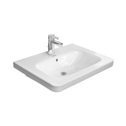 Раковина DURAVIT DuraStyle WonderGliss 65х48х16,5 см, подвесная, прямоугольная, санфарфор, цвет белый, 1 отверстие под смеситель, антигрязевое покрытие, слив/перелив