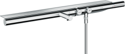 Смеситель для ванны Axor ShowerSolutions 800, термостатический, внешнего/наружнего монтажа, настенный, неповоротный, латунный/стеклянный, длина излива 17,5 см, цвет хром, без душевого шланга/лейки