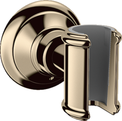 Держатель для душевой лейки Axor Montreux, настенный, металлический, цвет: полированный никель, для душевой лейки/шланга, для душа/ванной/душевой кабины