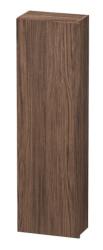 Пенал Duravit DuraStyle, 40x24x140 см, подвесной, (левый), с дверцей, с полкой, со стеклянными полками, цвет: орех темный/белый матовый, в ванную комнату