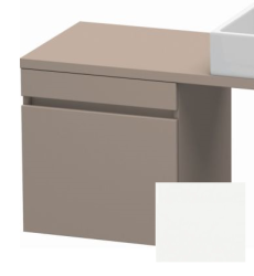 Тумба/шкафчик для консоли/столешницы Duravit DuraStyle под раковину 50х54,8х51,2 см, подвесная, ДСП, цвет: базальт/белый матовый, 1 выдвижной ящик, прямоугольная
