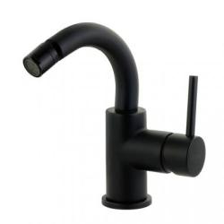 Смеситель для биде Migliore Fortis, однорычажный, неповоротный, длина 135 мм, керамический картридж, латунь, цвет черный матовый