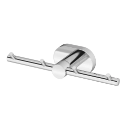 Набор крючков AM.PM Sense L, планка 4 крючка, настенный, сплав металлов, форма округлая, для полотенец в ванную/туалет/душевую кабину, цвет хром