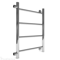 Полотенцесушитель 1100х400 мм Indigo Line LLSW110-40 б/п-100 1"дюйм, водяной, бок/подкл, из нержавеющей стали, форма лесенка, настенный, цвет хром, для ванны, вертикальный