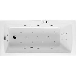 Ванна Excellent Aquaria ULTRA, 170х75 см, акриловая, цвет- белый/хром, (с гидромассажем), с каркасом, прямоугольная, правосторонняя/левосторонняя, правая/левая, универсальная, приставная/встраиваемая