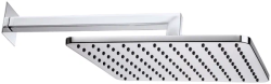 Верхний душ с кронштейном BOSSINI COSMO 280х280 мм, с кронштейном 400 мм, цвет хром, материал латунь, настенный, для ванной, для душа/ванной