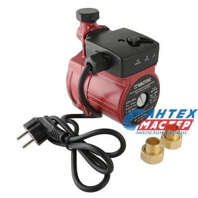 Насос циркуляционный VALTEC VRS 12/9G, L160 мм, D15 мм, 1.38 м³/ч, напор 7 м, 10 бар, 0,12 кВт, 220 В, с гайками, повышающий давление, для систем отопления частных домов, квартир, горячей, холодной, чистой воды, ГВС,ХВС, теплого пола, водоснабжения