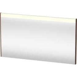 Зеркало Duravit Brioso, 122х70х4,5 см с LED/ЛЕД-подсветкой, прямоугольное, подвесное/настенное, цвет рамы: орех темный, сенсорный выключатель, диммер, для ванной