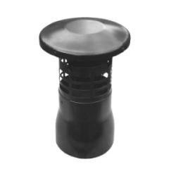 Дымоход вертикальный утеплённый Gekon D80 мм, δут=10 мм, L=1000 мм, Термо (Двухконтурный), черный, алюминий