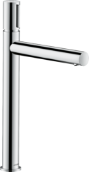 Смеситель для раковины/умывальника Axor Uno Select 260, однорычажный, фиксированный излив, длина излива 19,8 см, керамический, латунь, цвет хром, с незапираемым сливным набором