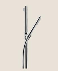 Душевой гарнитур Axor Starck 1jet, высота 98,5 см, комплект: душевая штанга/ручной душ в виде жезла/душевой шланг/ползунок, цвет: хром, внешнего монтажа, настенный, для душа/ванной