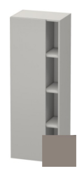 Пенал Duravit DuraStyle, 50x36x140 см, подвесной, (левый), с дверцей, с закрытыми/открытыми полками, цвет: бетонно-серый/базальт, в ванную комнату