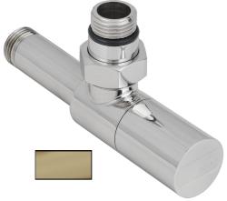 Вентиль Сунержа угловой цилиндр G 1/2" НР х G 1/2" НР, цвет матовая шампань