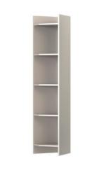 Шкаф навесной Velvex Alba 400 цвет тирамису, 389х334х1510 мм, 5 открытых полок, универсальный, в ванную комнату
