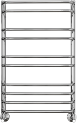 Полотенцесушитель Aquatek Пандора водяной П10 500х800 мм хром, нержавеющая сталь, лесенка, подключение нижнее