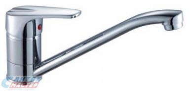 Смеситель для кухни/мойки Rossinka D однорычажный, керамический, с высоким поворотным изливом, длина 250 мм, латунь, цвет хром, кухонный, хромированный, вертикальный, кран, комплект, сантехника, водопроводные, размер, характеристики, высота