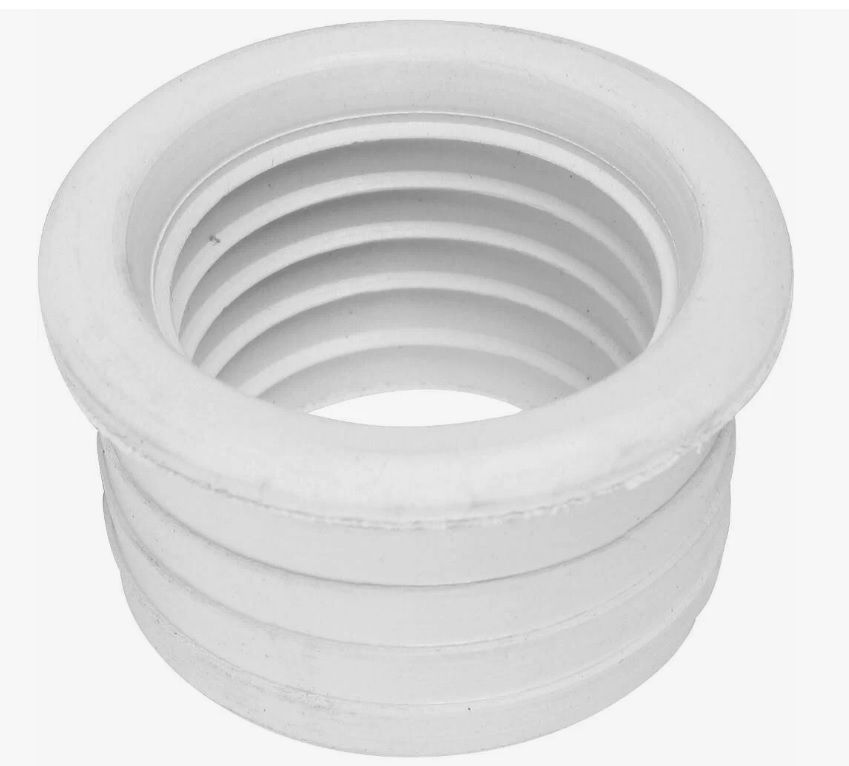 Манжета 32х25 Синикон STANDART (белая) переходная, канализационная, резиновая, для канализационных труб