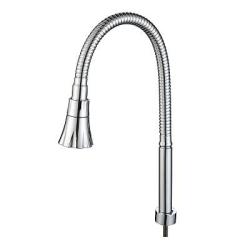 Излив гибкий Splenka S482.02 цвет хром, 550 мм  поворотный, длинный, нержавеющая сталь, для смесителя/кухни/мойки