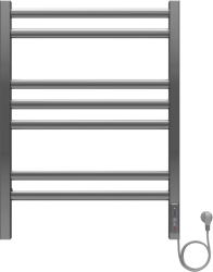 Полотенцесушитель Aquatek Поларис электрический П7 500х700 мм хром, нержавеющая сталь, лесенка, электропровод с вилкой