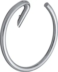Полотенцедержатель Deante Silia, кольцо, настенный, форма круглая, латунь, для полотенец в ванную/туалет/душевую кабину, цвет хром