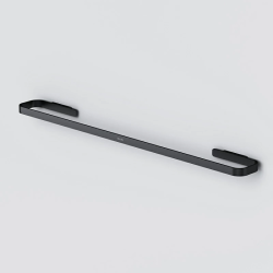 Полотенцедержатель AM.PM Func 60 см, настенный, форма прямоугольная, металлический, для полотенец в ванную/туалет/душевую кабину, цвет черный матовый