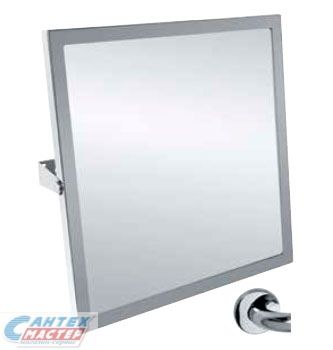 Зеркало Bemeta Help 60х60 с LED/ЛЕД-подсветкой, квадратная, цвет хром, для ванны, навесное/подвесное/настенное, функции, светодиодное, размеры, сантехника