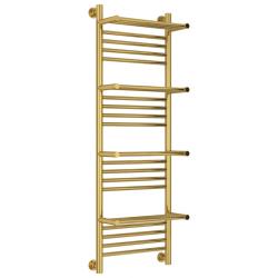 Полотенцесушитель Сунержа "Богема+ с 4 полками" 1200х400 водяной, цвет золото