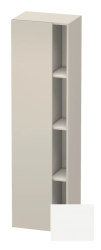 Пенал Duravit DuraStyle, 50x36x180 см, подвесной, (левый), с дверцей, с закрытыми/открытыми полками, цвет: серо-коричневый/белый матовый, в ванную комнату