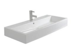 Раковина DURAVIT Vero WonderGliss, 70х47х16,5 см, подвесная, прямоугольная, шлифованный вариант, санфарфор, цвет белый, с 1 отверстием под смеситель, антигрязевое покрытие, слив/перелив