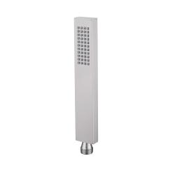 Душевая лейка ABBER AF0050SP прямоугольная, 1 режим, размер 200х35 мм, латунь, цвет сатин, для душа/ванной