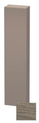 Пенал Duravit DuraStyle, 40x24x180 см, подвесной, (левый), с дверцей, с полкой, со стеклянными полками, цвет: дуб терра/базальт, в ванную комнату
