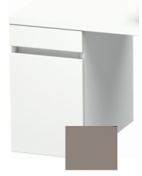 Тумба/шкафчик для консоли/столешницы Duravit DuraStyle под раковину 30х54,8х51,2 см, подвесная, ДСП, цвет: белый матовый/базальт, 1 выдвижной ящик, прямоугольная