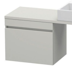 Тумба/шкафчик для консоли/столешницы Duravit DuraStyle под раковину 60х47,8х51,2 см, подвесная, ДСП, цвет: бетонно-серый, 1 выдвижной ящик, прямоугольная