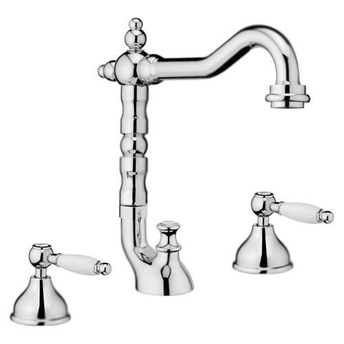 Смеситель для раковины Webert Dorian двухвентильный, поворотный, длина 170 мм, латунь, цвет хром