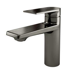 Смеситель для раковины/умывальника WasserKRAFT Wiese, однорычажный, неповоротный, керамический, длина излива 121 мм, латунь, цвет оружейная сталь