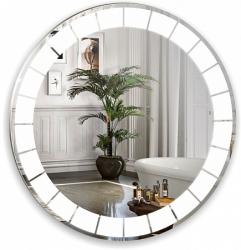 Зеркало Silver Мirrors Пандора, 77х77 см, с LED/ЛЕД-подсветкой, круглое, выключатель сенсорный, для ванны