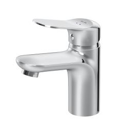 Смеситель для раковины/умывальника AM.PM Sunny, однорычажный, неповоротный, керамический, длина излива 95 мм, латунь, цвет хром